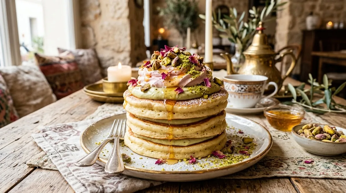 Pistachio Pancakes